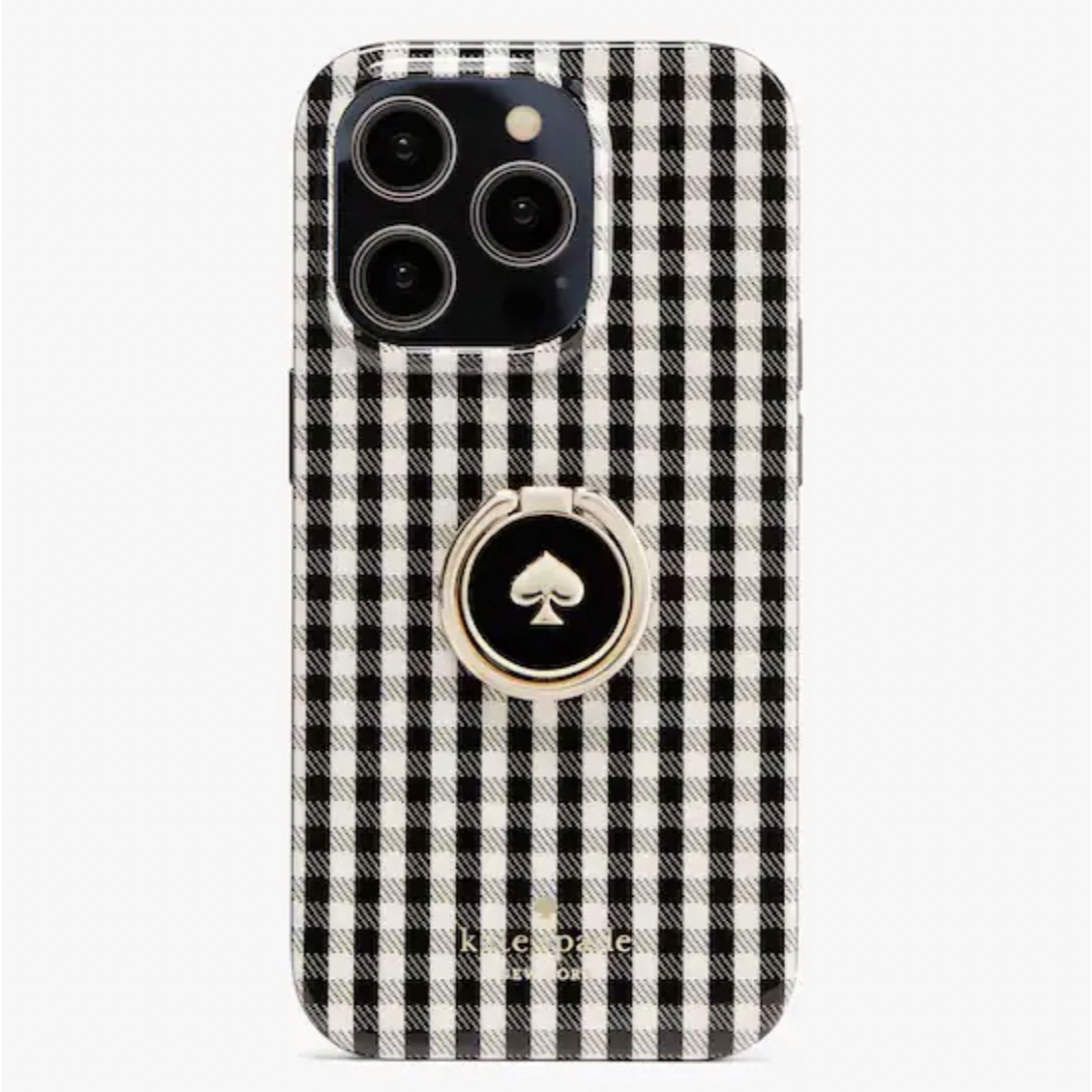 kate spade new york(ケイトスペードニューヨーク)のケイトスペード kate spade iPhone14PRO ギンガムチェック スマホ/家電/カメラのスマホアクセサリー(iPhoneケース)の商品写真