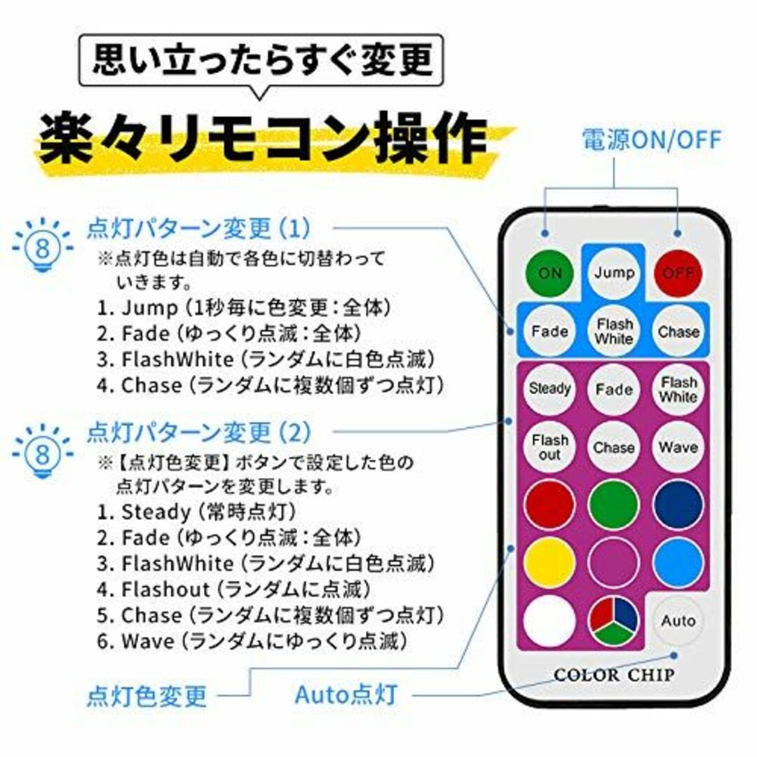 電光ホーム LED イルミネーション つらら ライト マルチカラー [ 53パタ