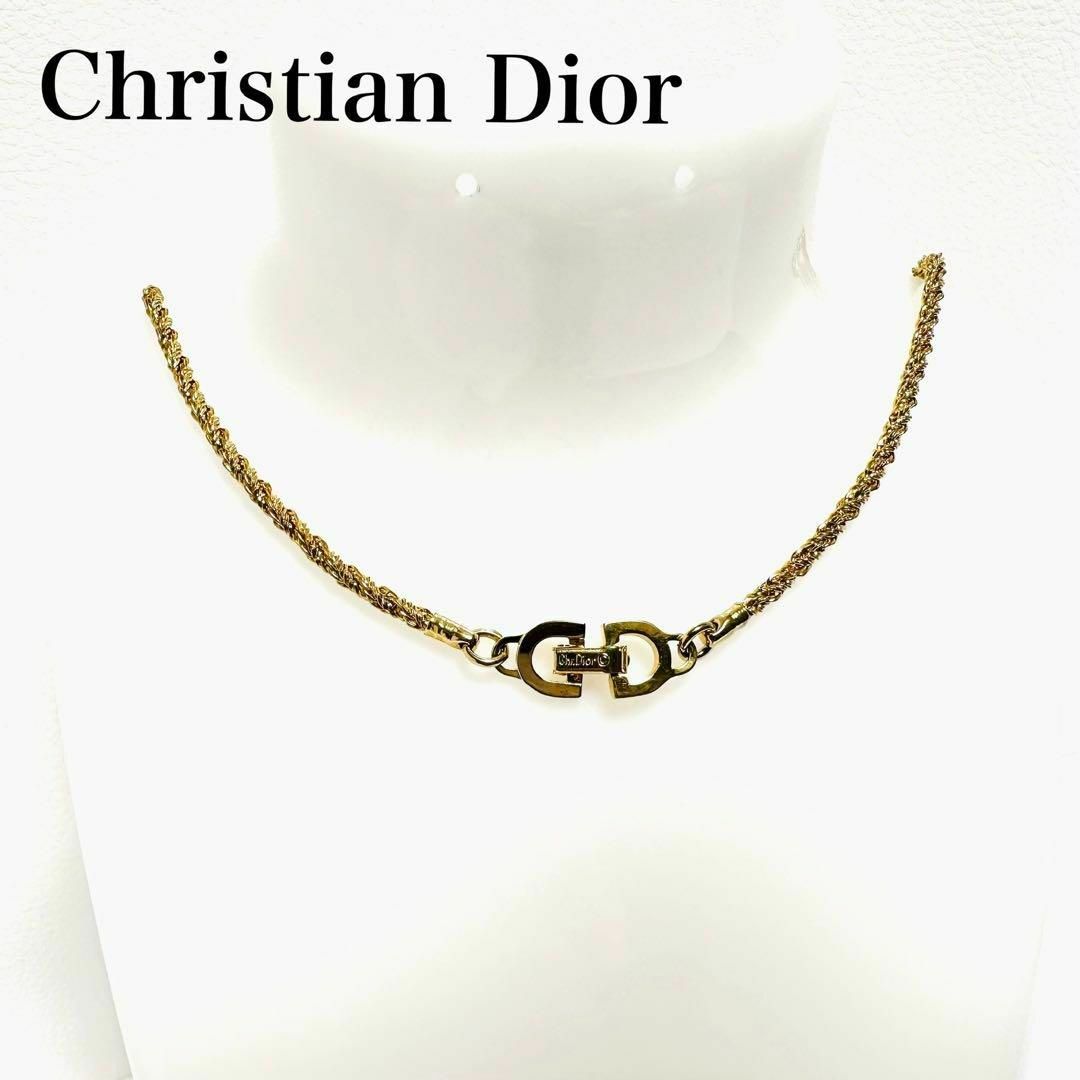 極美品✨　Dior CLAIR D LUNE　ネックレス　CD ロゴ　箱付き