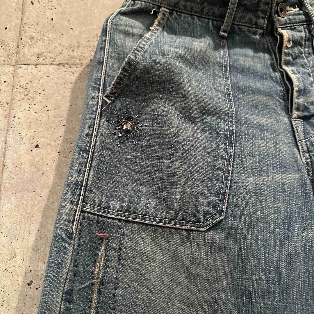 Vintage 中国長城 Handmade Denim Pants