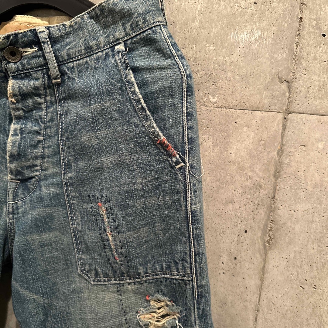 Vintage 中国長城 Handmade Denim Pants