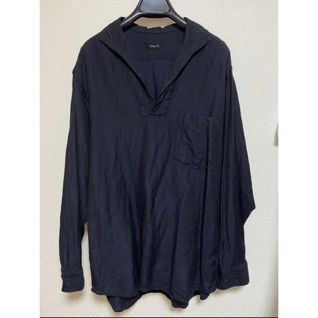 COMOLI ウールシルクスキッパーシャツ SIZE1