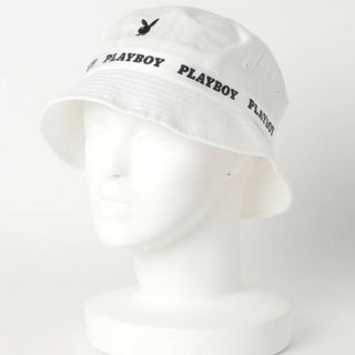 プレイボーイ(PLAYBOY)の❤️ほぼ新品❤️プレイボーイ 帽子 ホワイト(その他)