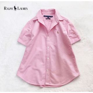 ポロラルフローレン(POLO RALPH LAUREN)のRALPH LAUREN ラルフローレン　半袖　オックスフォード　シャツ　ピンク(シャツ/ブラウス(半袖/袖なし))