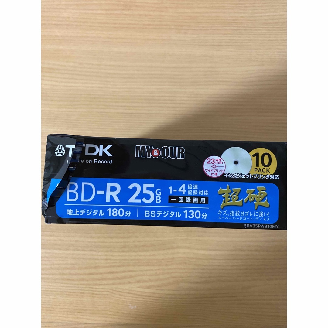 TDK(ティーディーケイ)のBD-R 25GB ☆傷等に強い超硬 1-4倍速対応 ブルーレイ DVD スマホ/家電/カメラのスマホ/家電/カメラ その他(その他)の商品写真