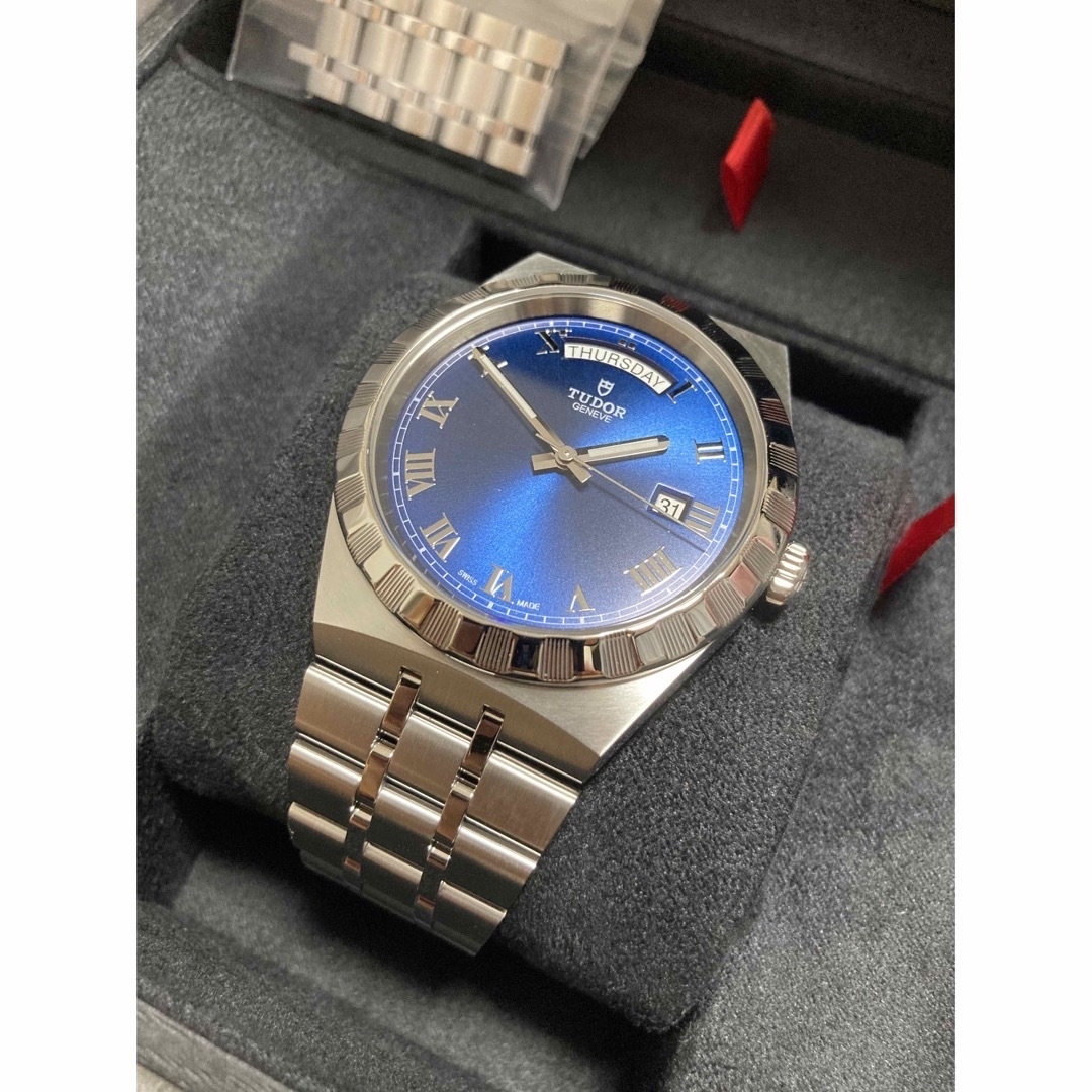 Tudor(チュードル)の極上品 TUDOR チューダー ロイヤル 28600 デイデイト ブルー  メンズの時計(腕時計(アナログ))の商品写真