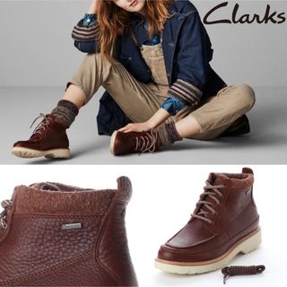 クラークス(Clarks)のClarks Korik Rise GTX レースアップ ブーツ 24.5cm(ブーツ)