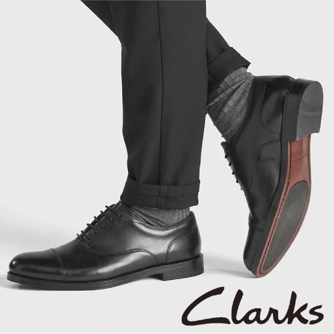 Clarks Craftdean Cap 革靴 27cm ブラック