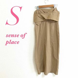 センスオブプレイスバイアーバンリサーチ(SENSE OF PLACE by URBAN RESEARCH)のsense of place センスオブプレイス　ワンピース　ベアトップ　S(ロングワンピース/マキシワンピース)