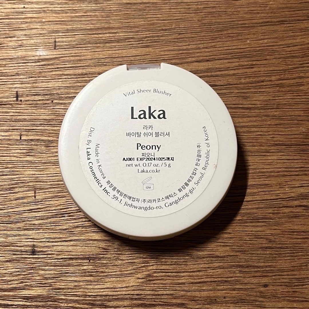 【2色】LAKA バイタルシアーブラッシャー Peony Blique コスメ/美容のベースメイク/化粧品(チーク)の商品写真