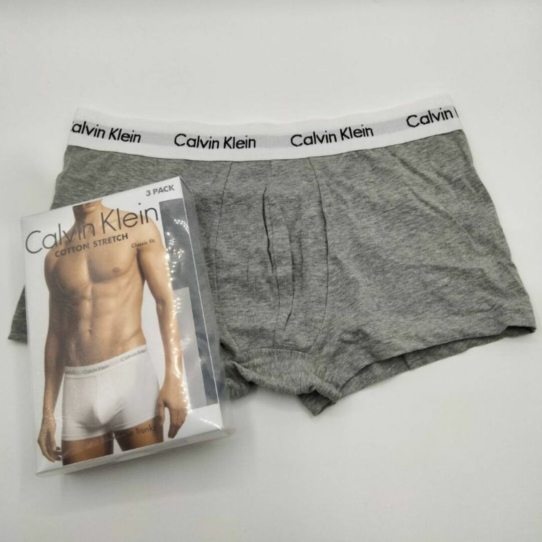 Calvin Klein(カルバンクライン)の【Sサイズ】Calvin Klein ローライズボクサーパンツ グレイ 1枚 メンズのアンダーウェア(ボクサーパンツ)の商品写真