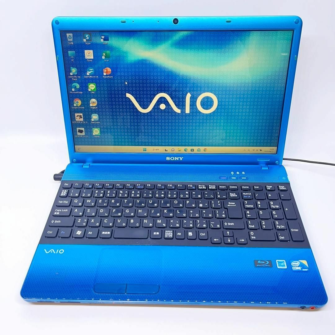 希少なブルー♪SONY/VAIO/Corei5/新品SSD/オフィス/Win11