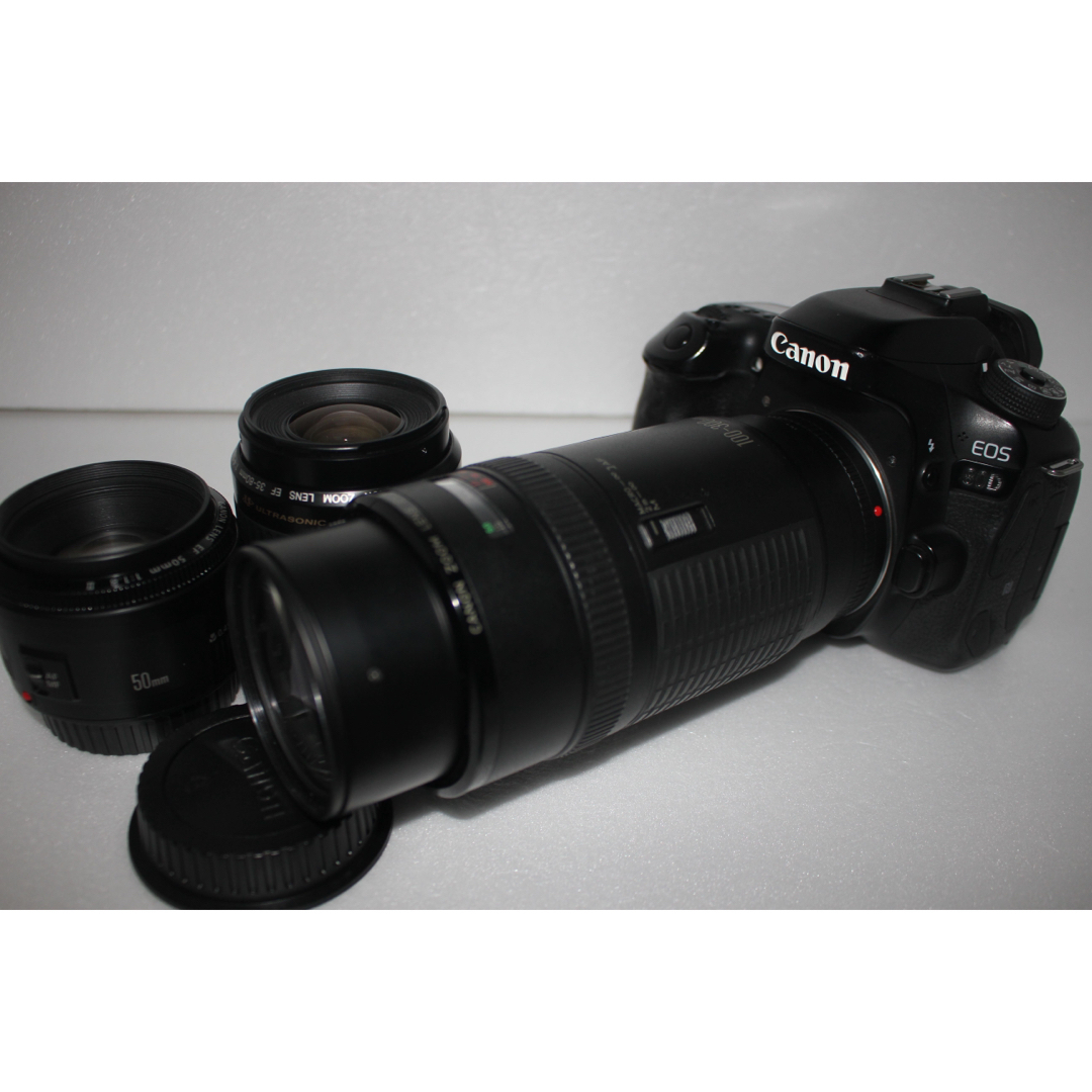 Canon - キャノン Canon EOS 80D標準&望遠&単焦点トリプルレンズセット