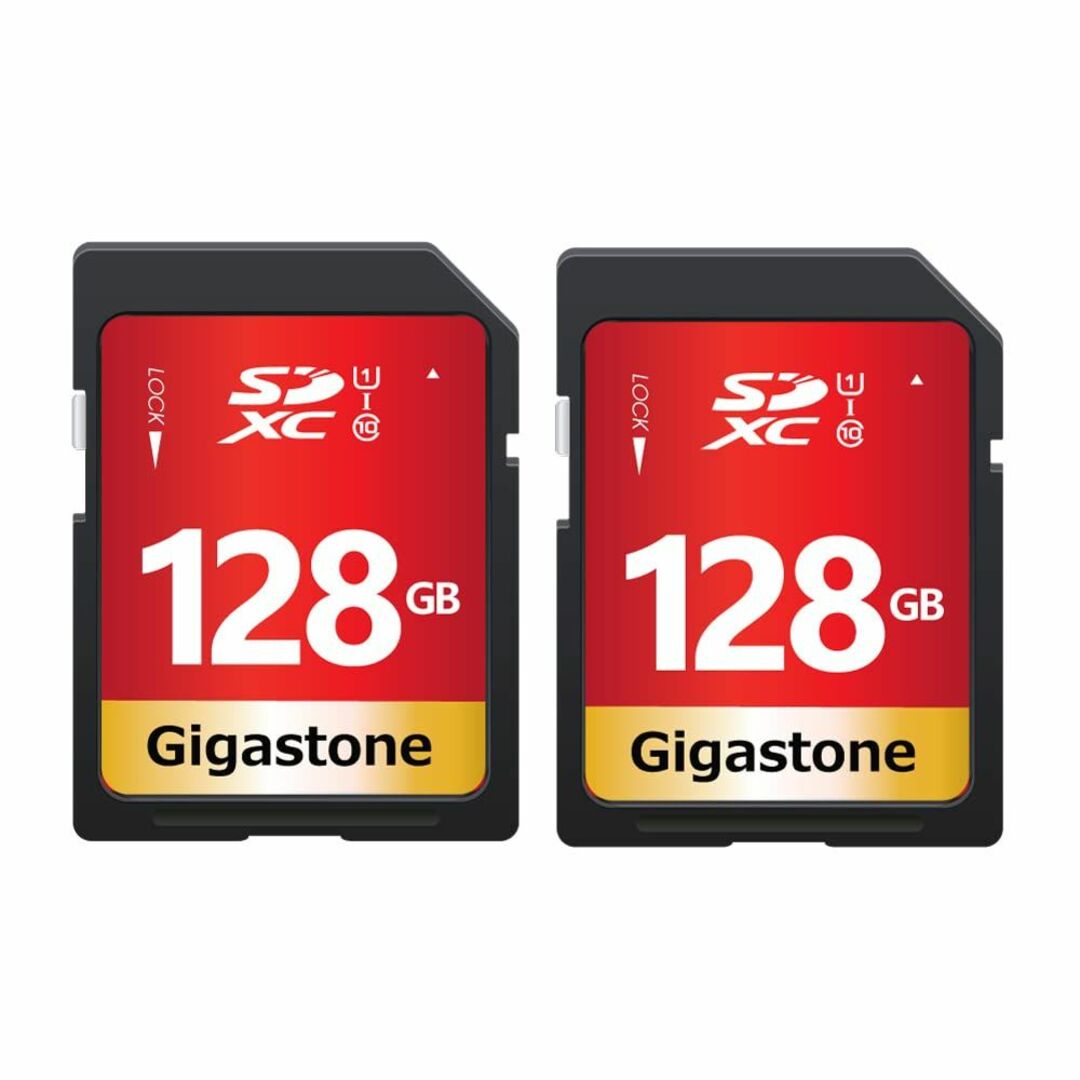 【特価セール】Gigastone 128GB SDカード 2枚セット UHS-I