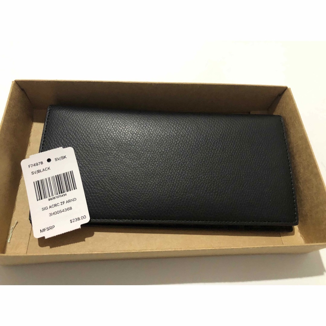 COACH(コーチ)のK 新品未使用 F74978 COACH コーチ 長財布 ブラック メンズのファッション小物(長財布)の商品写真