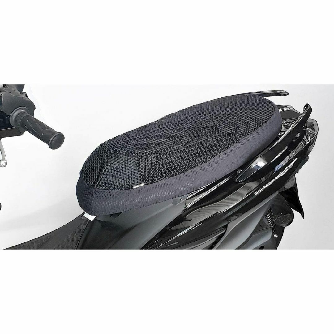 コミネ(KOMINE) バイク用 3Dメッシュフルシートカバー ブラック XL