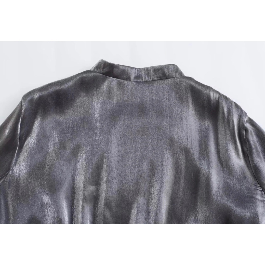 🧡9月新作🍄12147◆メタリックカラー ブルゾン レディースのジャケット/アウター(ブルゾン)の商品写真