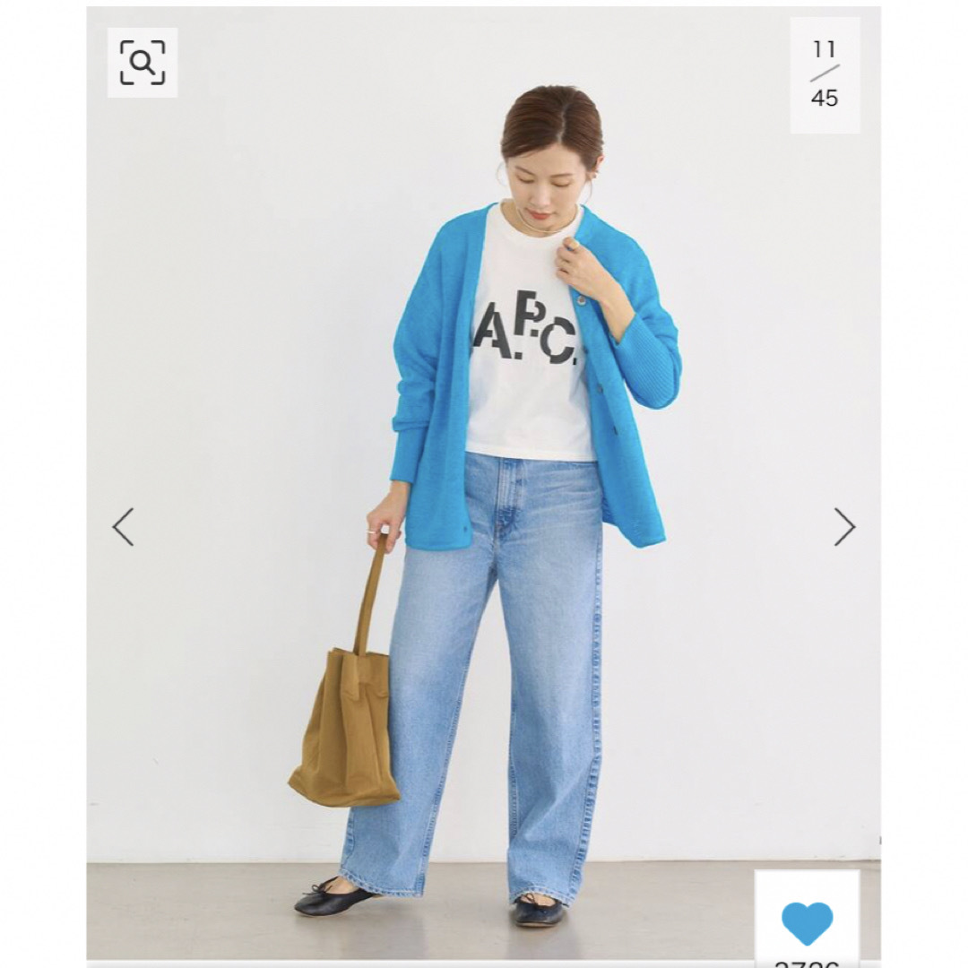 IENA A.P.C.別注 DECALEプリント Tシャツ　ホワイト美品　タグ有