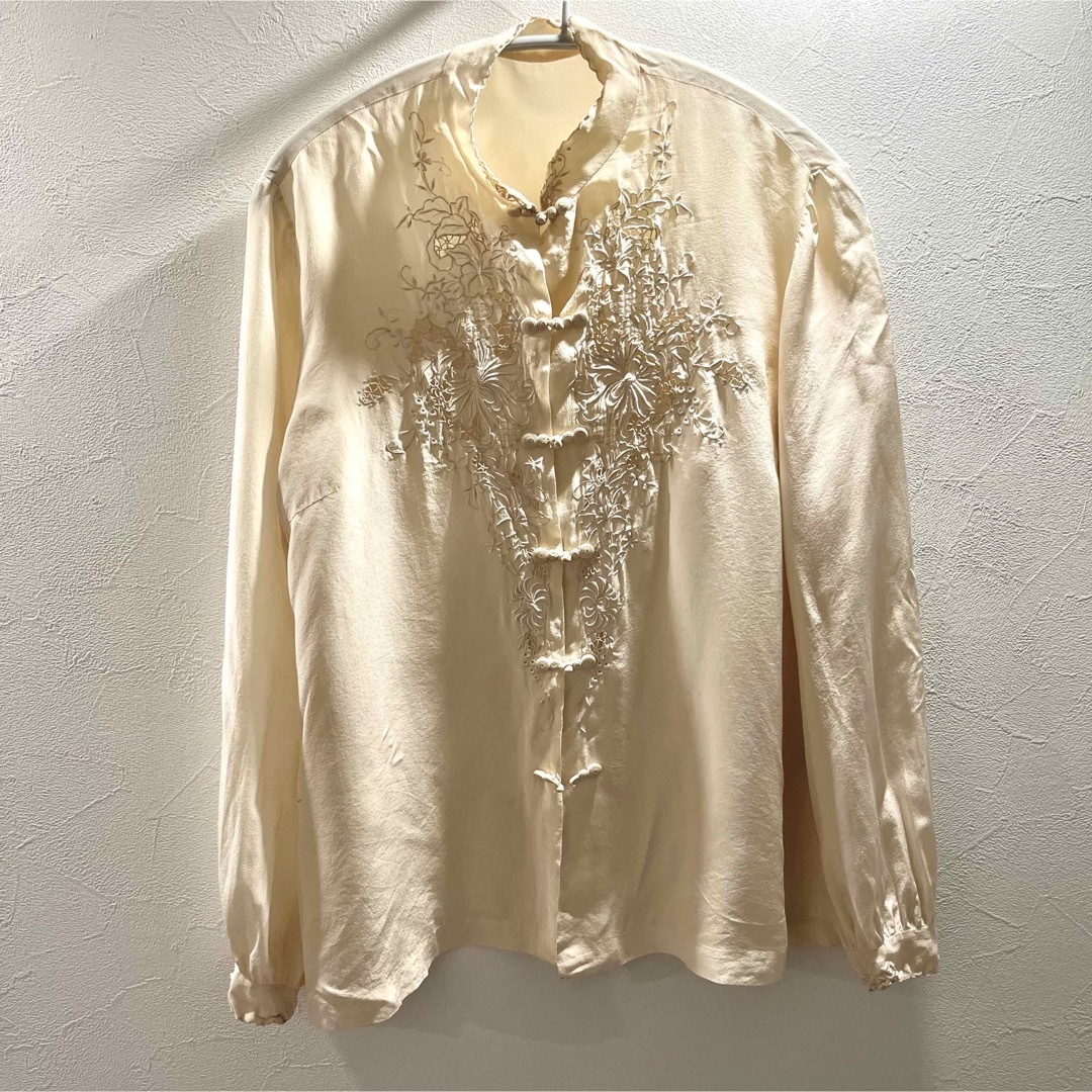 vintage china blouse