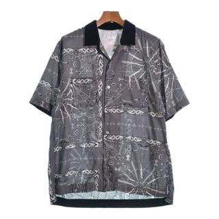 サカイ(sacai)のsacai サカイ カジュアルシャツ 3(L位) グレーx白x黒(ペイズリー) 【古着】【中古】(シャツ)