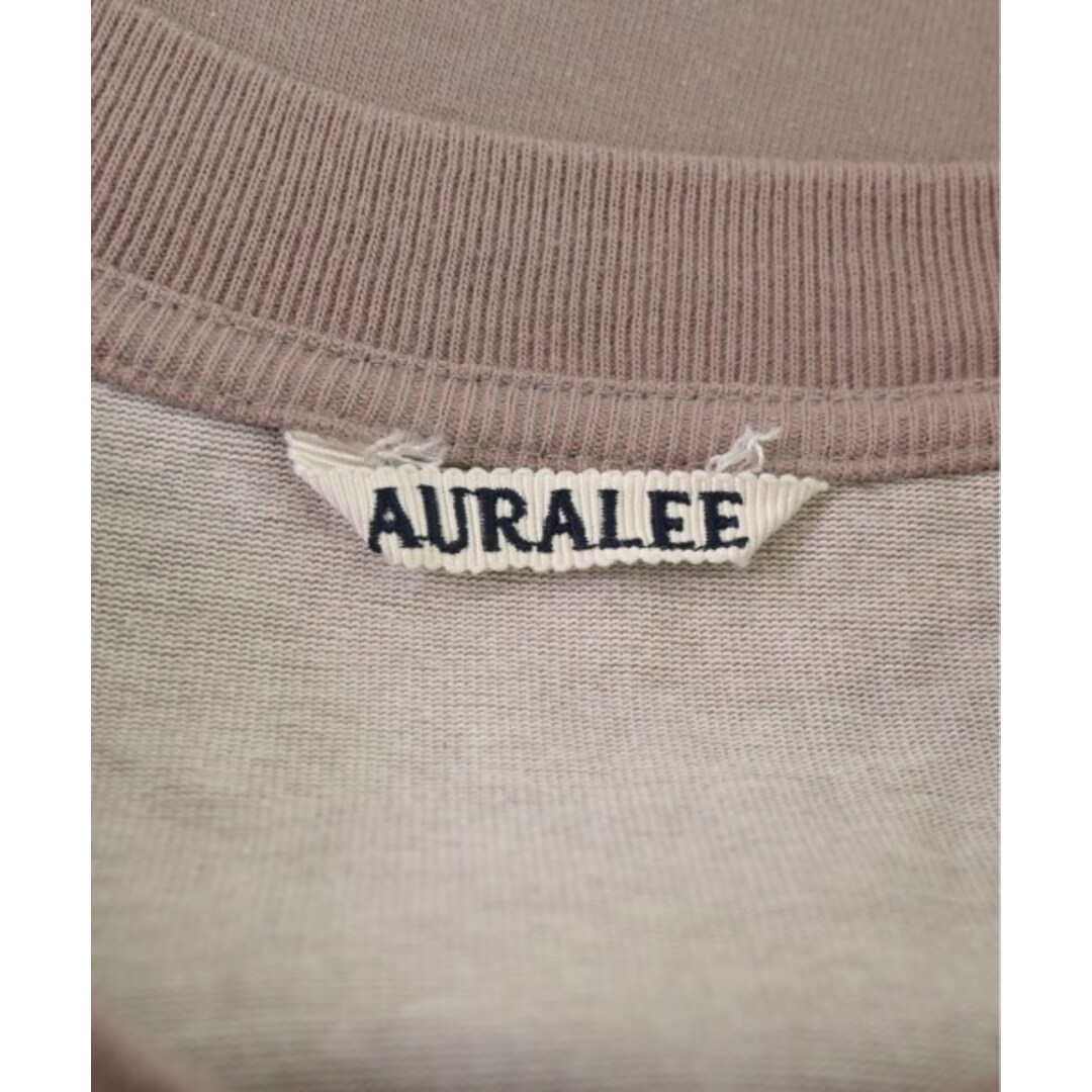 AURALEE オーラリー Tシャツ・カットソー 5(L位) ピンク 【古着】【中古】