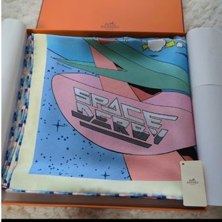 エルメス(Hermes)の希少🌿新品!正規品、エルメス、スペースダービースカーフ(バンダナ/スカーフ)