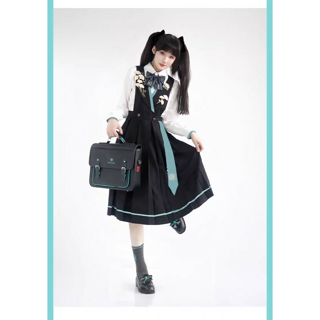 ボカロ VOCALOID 初音ミク 海外限定 イチョウ 制服 学生服-