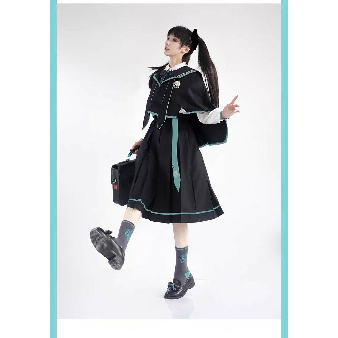 ボカロ VOCALOID 初音ミク 海外限定 イチョウ 制服 学生服-