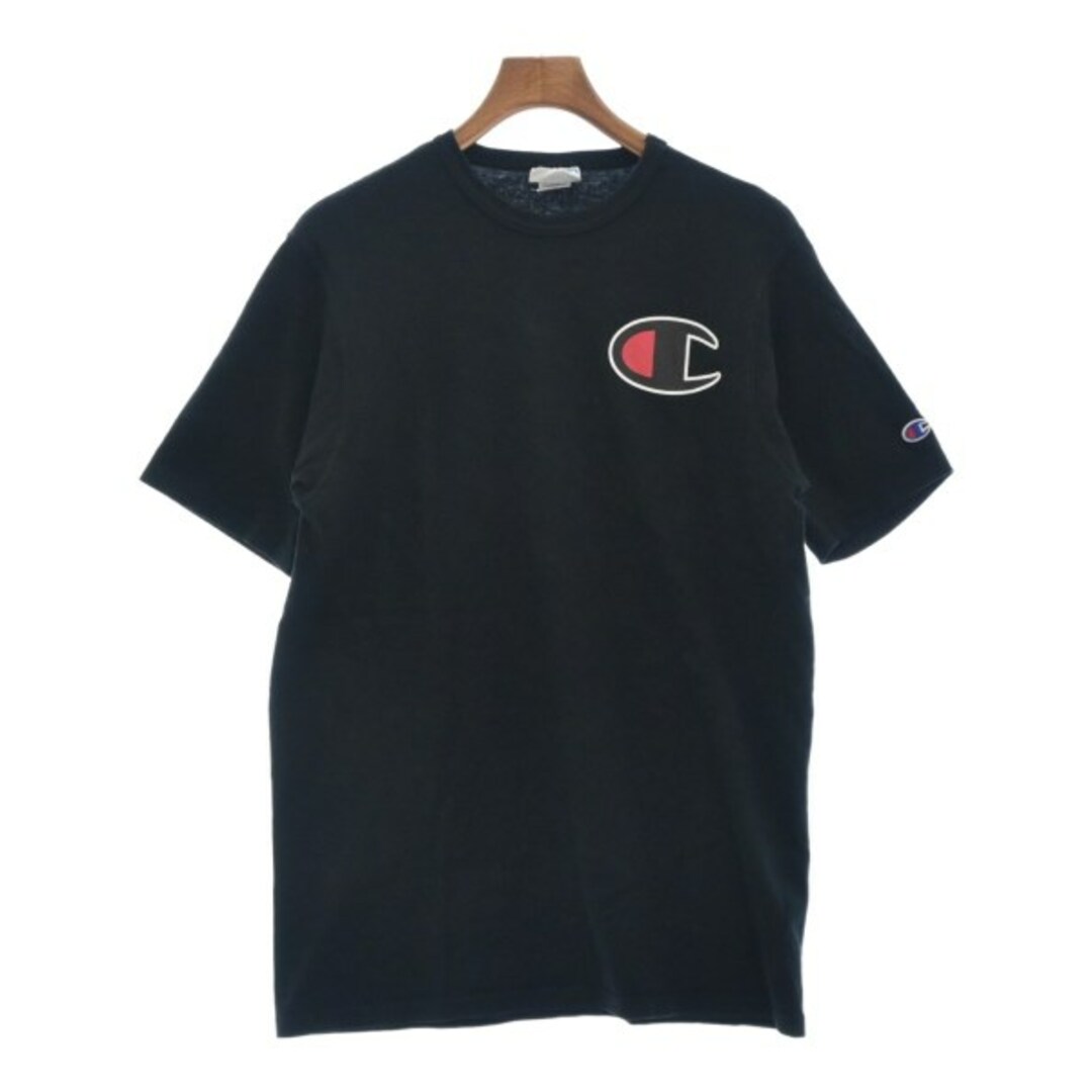 Champion(チャンピオン)のCHAMPION チャンピオン Tシャツ・カットソー L 黒 【古着】【中古】 メンズのトップス(Tシャツ/カットソー(半袖/袖なし))の商品写真