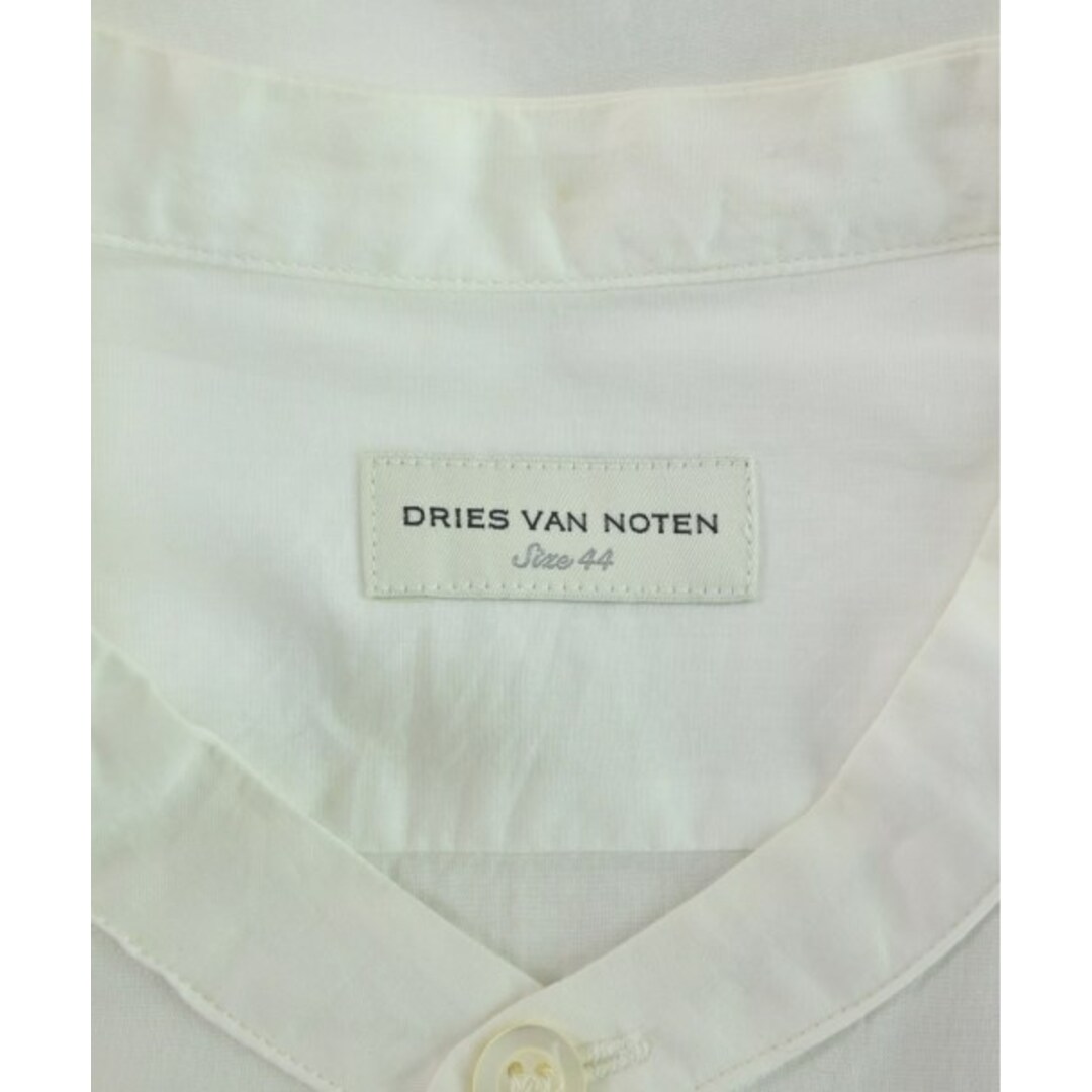 DRIES VAN NOTEN カジュアルシャツ 44(S位) 白