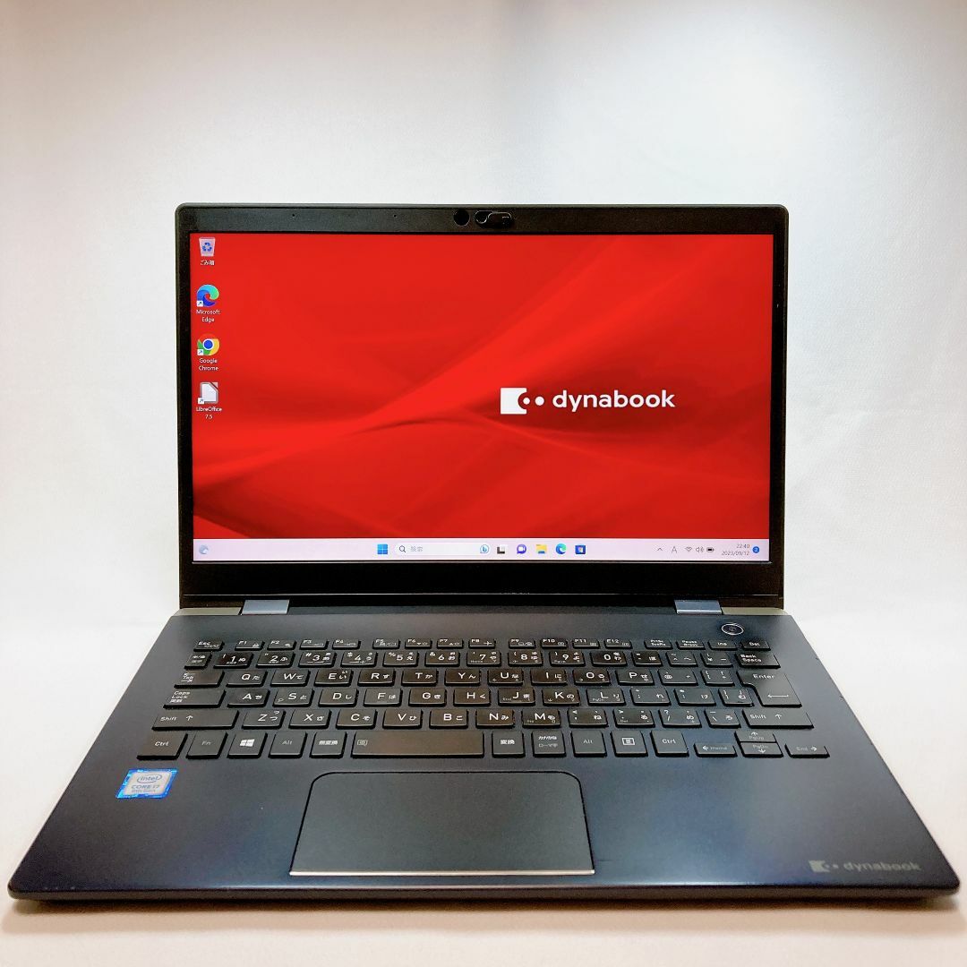 【美品・バッテリー残91％】東芝 超軽量薄型 モバイルノートPC G83_324 1