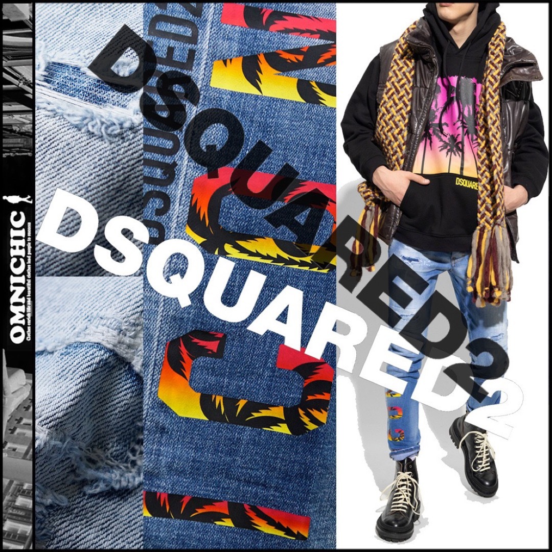 23SS/ICONロゴ/13.3万/DSQUARED2/スケーターデニム50ライトインディゴ付属品