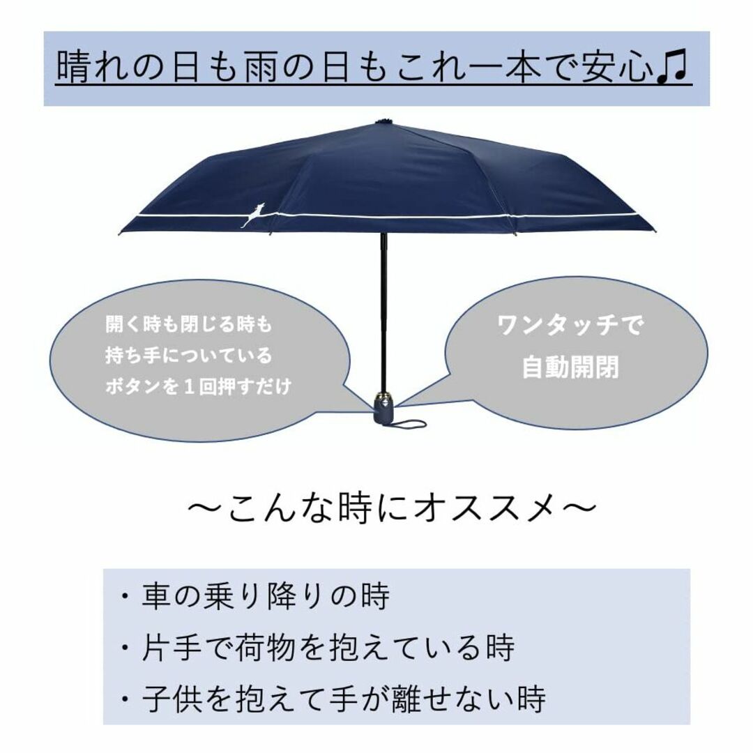 【K.E.M】晴雨兼用 折りたたみ傘 猫 ネコ 日傘 超撥水 7