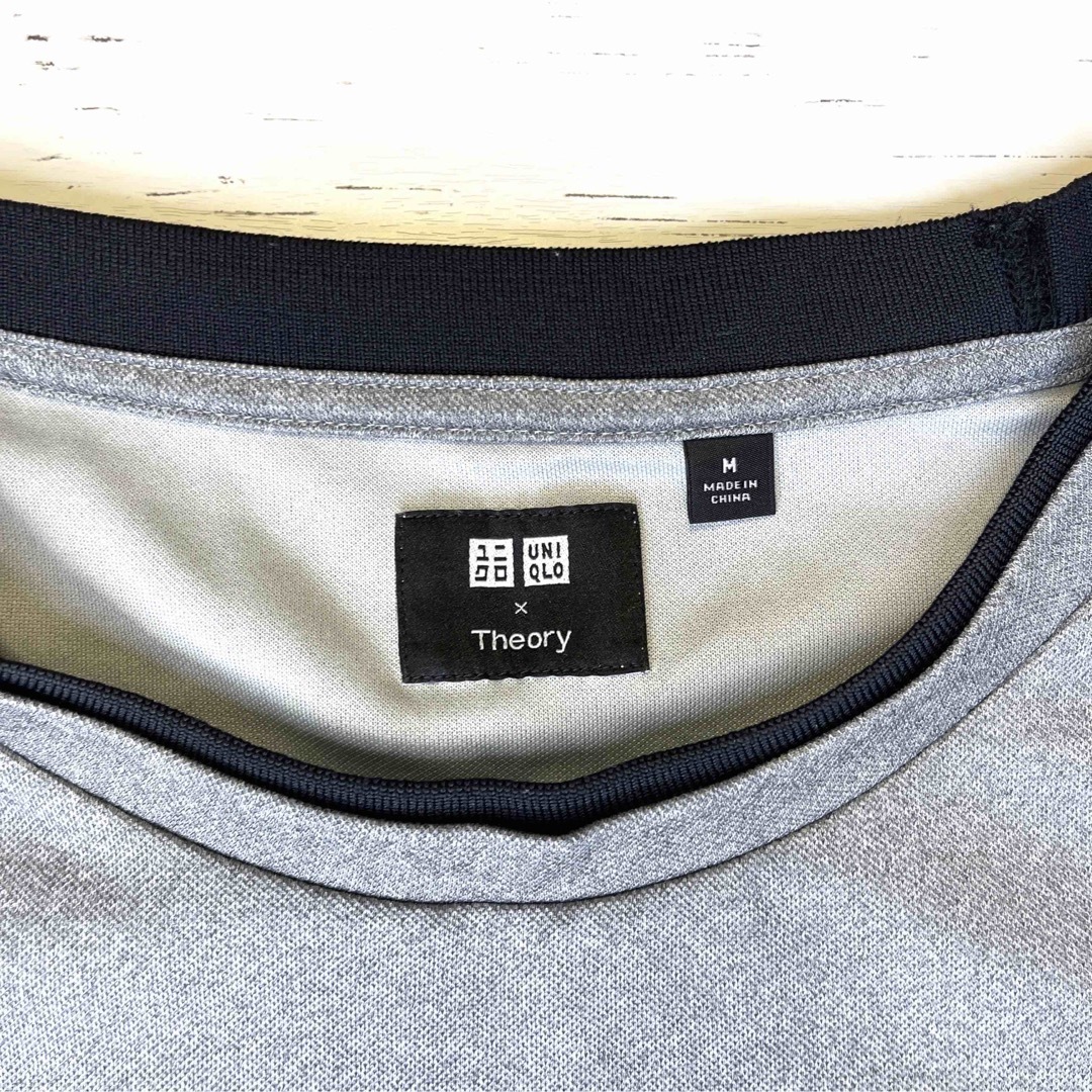 theory(セオリー)の値下げ！美品【UNIQLO x Theory】セオリー　ユニクロ　伸縮性 レディースのトップス(Tシャツ(半袖/袖なし))の商品写真