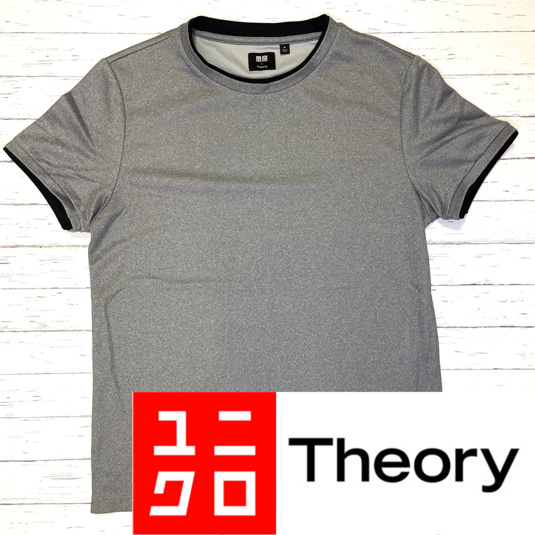 theory(セオリー)の値下げ！美品【UNIQLO x Theory】セオリー　ユニクロ　伸縮性 レディースのトップス(Tシャツ(半袖/袖なし))の商品写真