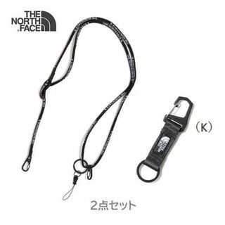 ザノースフェイス(THE NORTH FACE)の2点セット TNF ランヤード キーホルダー NN32337 NN32001(その他)