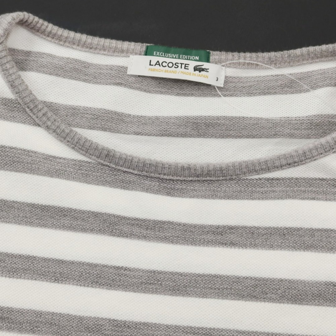 LACOSTE - 【中古】ラコステ LACOSTE 鹿の子コットン ボーダー 半袖Ｔ ...