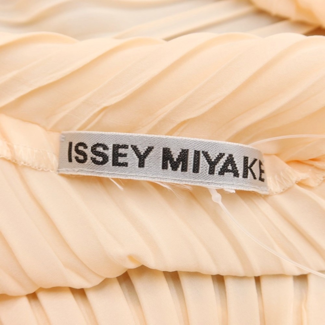 イッセイミヤケ ISSEY MIYAKE 2023年春夏 ノースリーブ ロング ワンピース ライトピンクベージュ系【サイズ表記なし（M位）】【レディース】