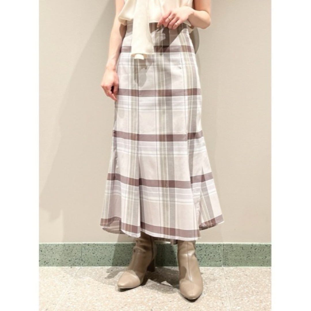 SNIDEL(スナイデル)のSNIDEL スナイデル　フィッシュテールスカート　S ブラウン レディースのスカート(ロングスカート)の商品写真