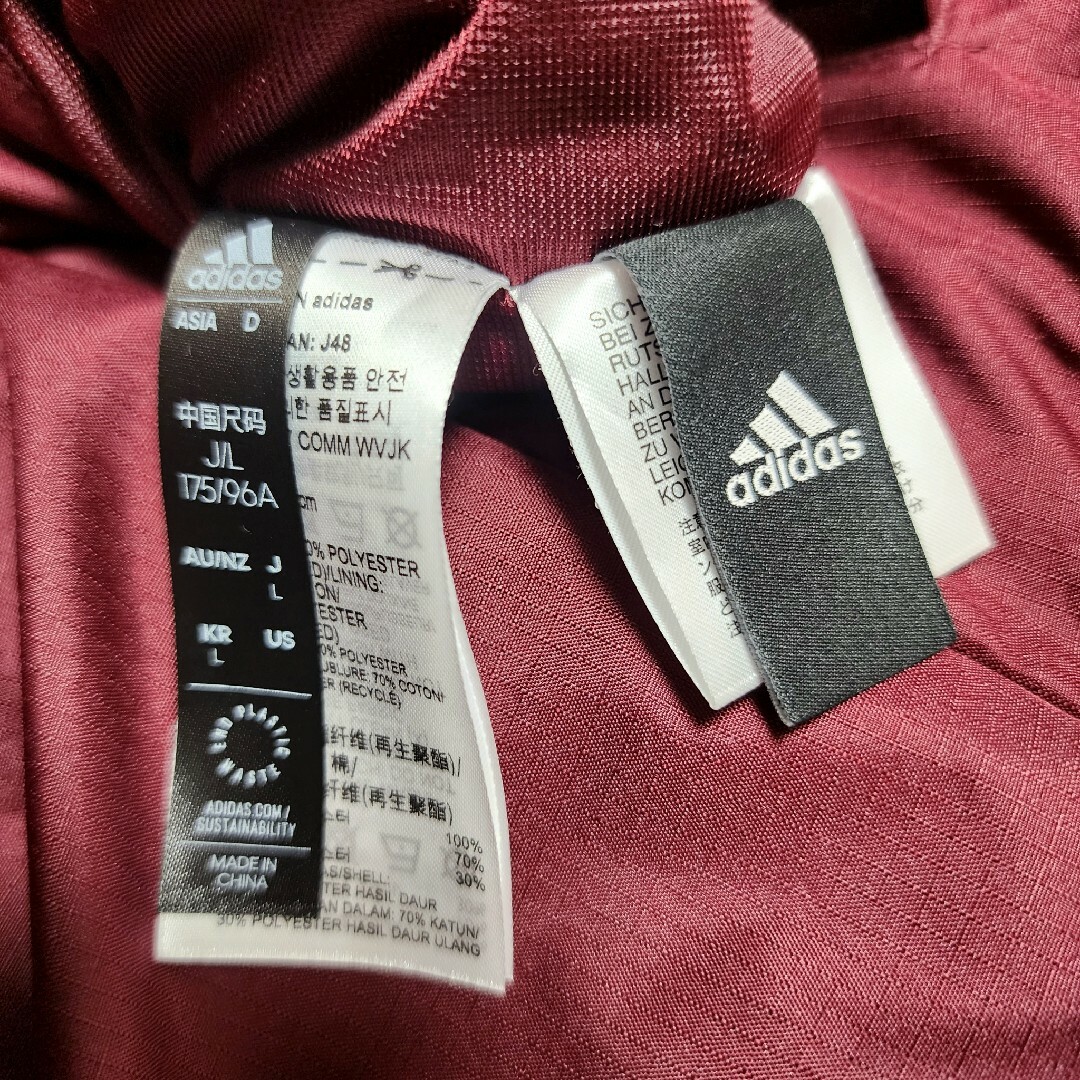 《超希少》adidas アディダス ジャケット フリースブルゾン レッド L 7