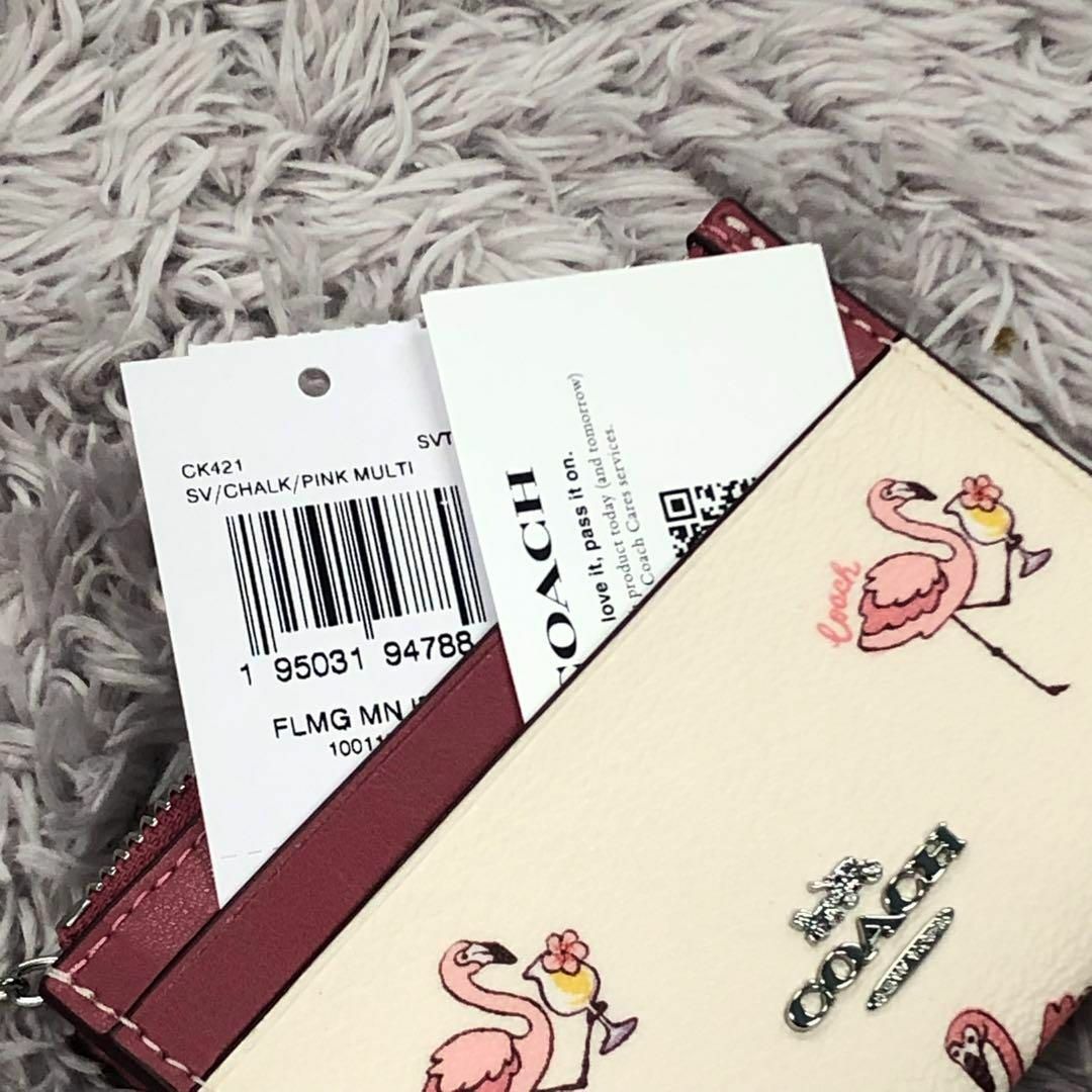 フラミンゴ⭐COACH⭐コーチ⭐新品 コインIDパスケース 新作