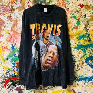 Travis Scott × McDonald's ロンT ブラック［XL］