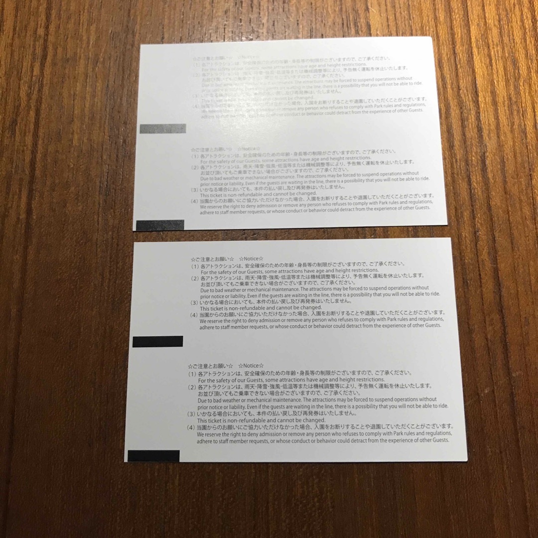 富士急ハイランド　乗り物券二枚 チケットの施設利用券(遊園地/テーマパーク)の商品写真
