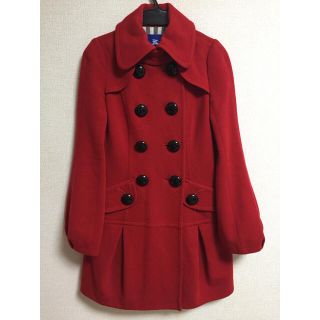 バーバリー(BURBERRY)のぶたりんこ様専用💖バーバリー🎀ブルーレーベル ドーリーコート 赤 38(ロングコート)