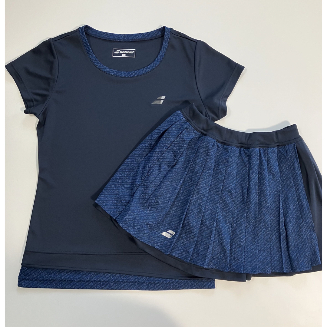 美品 バボラ  Babolat 半袖TシャツXL スコートL セット ネイビー