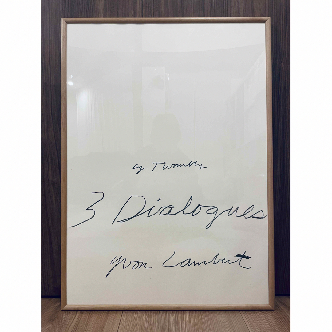 特注木製フレーム内装 Cy Twombly1977 希少ポスター - 印刷物