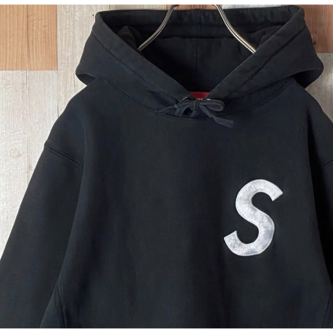 supreme S logo パーカーLサイズ