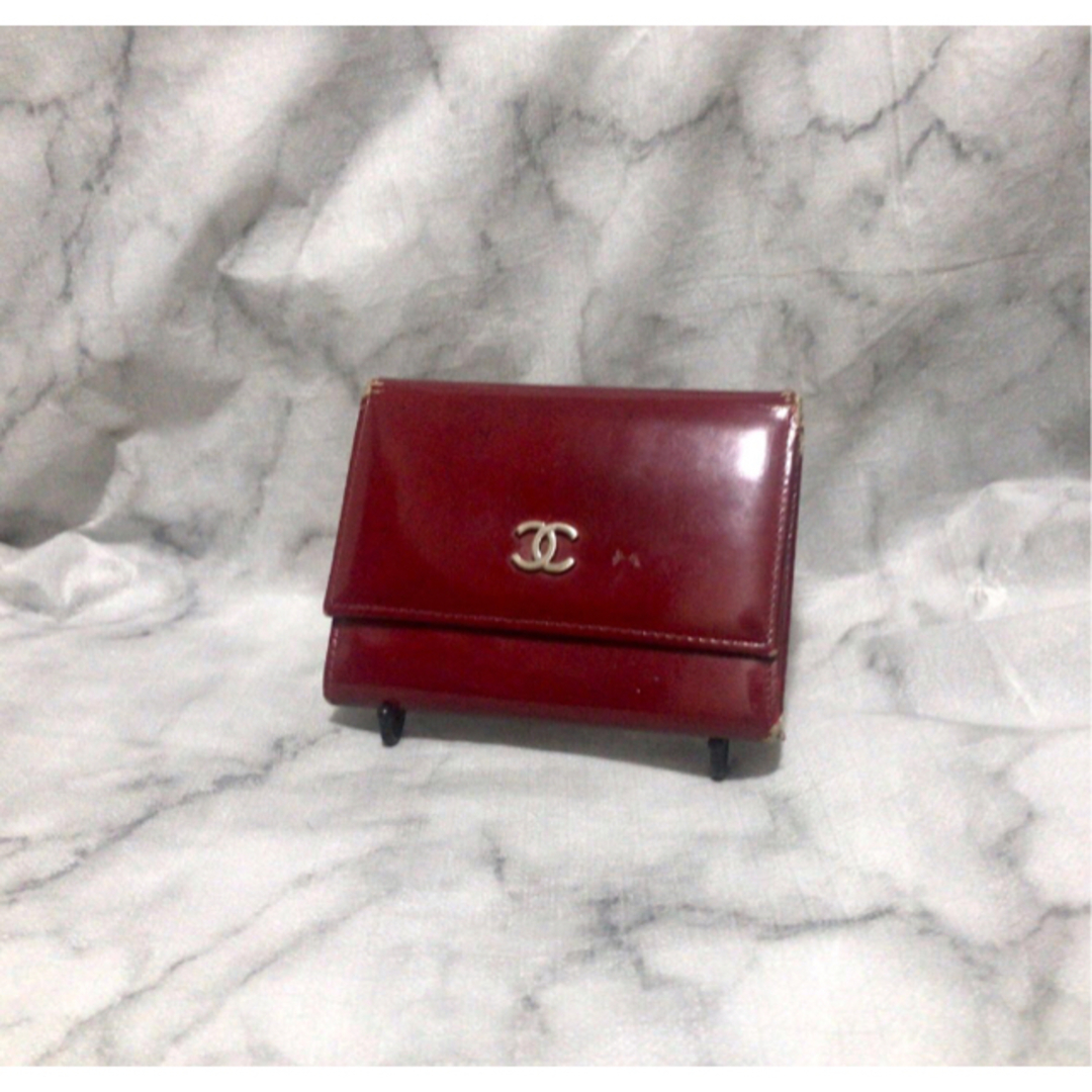 CHANEL - CHANEL シャネル パテント エナメル コインケース 小銭入れ