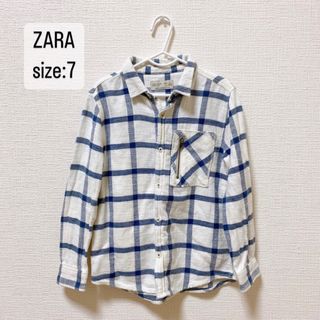 ザラキッズ(ZARA KIDS)のZARA  BOYS   ネルシャツ　チェックシャツ　122cm(ブラウス)