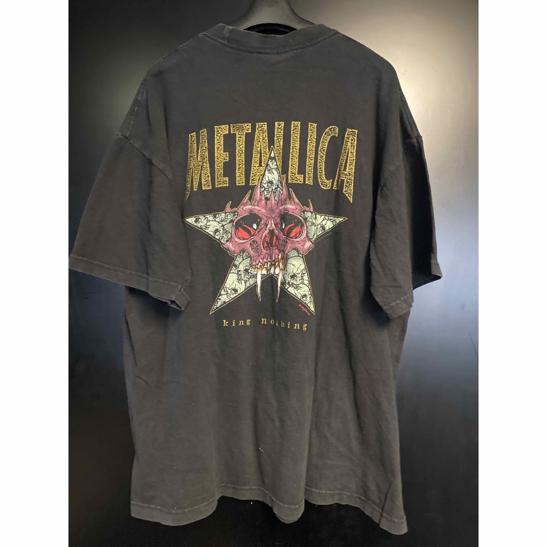 90'S 当時物　METALLICA  パスヘッドTシャツ　ヴィンテージ　XL メンズのトップス(Tシャツ/カットソー(半袖/袖なし))の商品写真